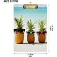 thumbnail image 2 of FMSHPON Pineapple Beach Sunglasses Clipboard Hardboard Wood Nursing Clip Board and Pull for Standard A4 Letter 13x9 inches, 2 of 7