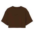 thumbnail image 5 of Women Shorts Sleeve Tees Short Sleeve Oversized Basic Crop T-shirts (Brown XXXL), 5 of 6