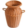 thumbnail image 1 of Jarrón de mimbre, cesta de flores tejida de ratán, soporte largo rústico para arreglos florales para bodas, decoración del hogar (marrón claro) Xemadio ZJWJ479, 1 of 6