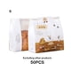 thumbnail image 4 of Advancent 50 pack/lote bolsa para tostadas en rodajas borde prensado en caliente hecho a mano y bolsa autosellante de ventana transparente Organizadores de utensilios de cocina blanco trompeta, 4 of 6