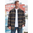 thumbnail image 3 of Boulder Creek By Kingsize Men's Big & Tall Flannel Full Zip Snap Closure Renegade Shirt Jacket, 3 of 3