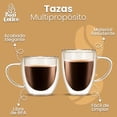 thumbnail image 4 of Set de 4 Tazas Baricoffee Vidrio Doble Transparente, 4 of 5