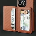 thumbnail image 4 of Card Holder Cover Flip Cell Phone Clip PU Card Slots Magnetic Shockproof phone case for iP14 Pro, 4 of 5