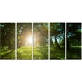 thumbnail image 2 of Sunny Day in Green Forest Meadow - Oversized Landscape Canvas Art, 2 of 3
