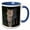 Blue/White, variant on 3drose, Bobcat, Captive, Gatorland, Orlando, Florida, 11oz Mug