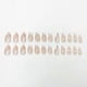 thumbnail image 3 of 24 Pieces Swirl Almond False Nails Short, Milky French Press on Short Nails, Cute Nude Stiletto False Nails with Glue for Women and Girls, Almond Fake, 3 of 4