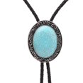 thumbnail image 4 of Collar Colgante de Hombres Western Cowboy Bolol Tie Vintaje Joyas para Boda Turquesa, 4 of 4