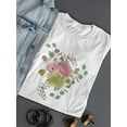 thumbnail image 3 of Cool Vintage Watercolor Flowers T-Shirt Women -Image by Shutterstock, Female Medium, 3 of 4