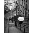 thumbnail image 2 of Frank, Assaf 12x14 Black Ornate Wood Framed with Double Matting Museum Art Print Titled - Woman with white umbrella standing on staircase in Montmartre, Paris, France, 2 of 4