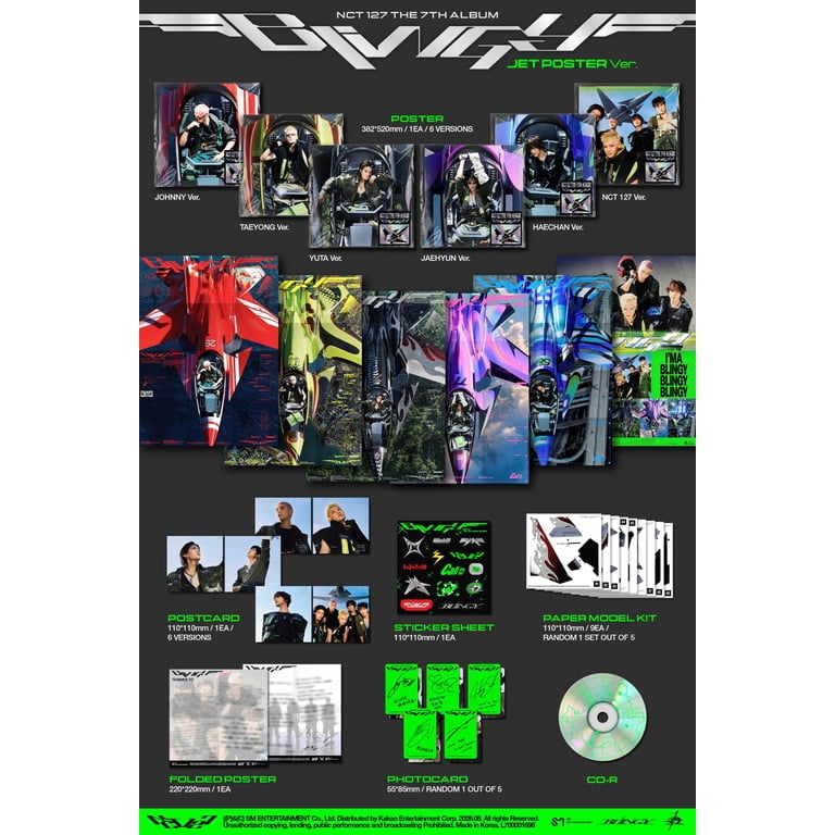 NCT 127 - The 7th Album 'Blingy' (JET Poster Ver.) (JOHNNY NCT 127 - The 7th Album 'Blingy' (JET Poster Ver.) (JOHNNY