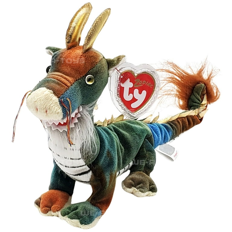Ty Beanie Baby Plush Stuffed Dragon - Chinese Zodiac, Mint with