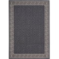 thumbnail image 1 of Contemporary Geometric Rug - 5 ft. 3 in. x 7 ft. 6 in., Charcoal Gray, Indoor/Outdoor Bordered Rug, Fade Resistant, Water Proof Rug | Decorative Area Rugs, 1 of 8