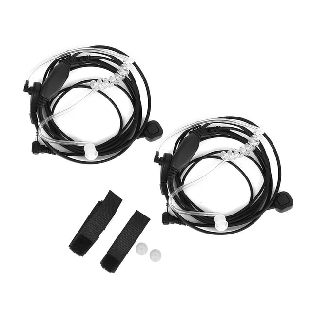 Auriculares de 2,5 mm para walkie-talkie con micrófono de vibración de garganta para Motorola CB TLKR T80 T60 T5 T7 T5410 T5428 FR50 446