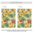 thumbnail image 2 of Ryvnso Tropical Floral Pattern Garden Flag 12x18 Inch Double Sided Seasonal Yard Decoration, 2 of 6