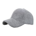 thumbnail image 2 of jobturf Winter Hats for Women Sports Cycling Trendy Baseball Cap Casual Lightweight Caps Soft Comfy Thickened Warm Fleece Hat for Cold Weather, 2 of 5
