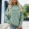 thumbnail image 4 of Grandma Life Sweatshirts for Women 2025 Long Sleeve Crewneck Grandma Sweatshirt Pullover Tops Fall Winter Outfits, 4 of 5