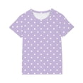 thumbnail image 3 of Auroural Big Girls Clothes 2 Piece Sets for Girls Kids Girls Fashion Cute Print Loose Short Sleeve Top Shorts Set Homewear Set, 3 of 8