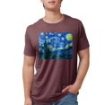 thumbnail image 1 of CafePress - Van Gogh Starry Night Men's Deluxe T Shirt - Mens Tri-blend T-Shirt, 1 of 1