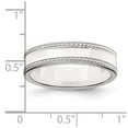 thumbnail image 5 of 925 Sterling Silver 5mm Design Edge Band Ring Size 8, 5 of 6