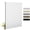 Blackout White, variant on BERISSA Cordless Blackout No Drill Cellular Shades Thermal Insulated Easy Install No Tools Pull Down Honeycomb Blinds for indoor windows Bedroom Kitchen Apartment,34.5"W X 64"H,White