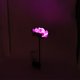 thumbnail image 3 of Lámpara LED de jardín con forma de loto rosa elegante que funciona con energía solar para uso en exteriores, 3 of 8