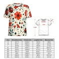 thumbnail image 2 of Ladybug Floral Print Women's T-Shirt Short Sleeve T Shirts Tops Tee Ladies Loose T, 2 of 6