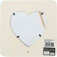 thumbnail image 2 of Plaid Unpainted 7.5" x 7.5" Heart Shape Wood Picture Frame, 2 of 7