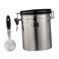 thumbnail image 3 of Bote de café hermético Recipiente De Almacenamiento De Alimentos Secos De Cocina De Bote De Café Hermético Plata 1500ml Plata 1500ml Fanmusic Bote de café hermético, 3 of 7