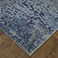 thumbnail image 2 of Feizy Edgemont Modern Abstract, Blue/Purple/Ivory, 2'8" x 10' Runner Easy Care Stain Resistant Fade Resistant Casual Watercolor Floor Rug for Living room Bedroom, 2 of 8