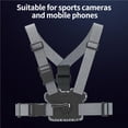 thumbnail image 3 of Arnés De Pecho Para Cámara Deportiva Correa De Pecho Ajustable Con Hebilla Universal Correa De Cámara Con Posiciones De Cámara Doble Para Deportes Al Aire Libre Ciclismo Escalada De Montaña seitruly EL011080-00, 3 of 6