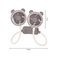 thumbnail image 3 of under $5 Usloyux Portable Neck Fan USB Rechargeable Battery Operated Mini Hand-Free Lightweight Summer Gift Pocket Fan Wearable Cute Design Long Life Fans for Office, 3 of 6