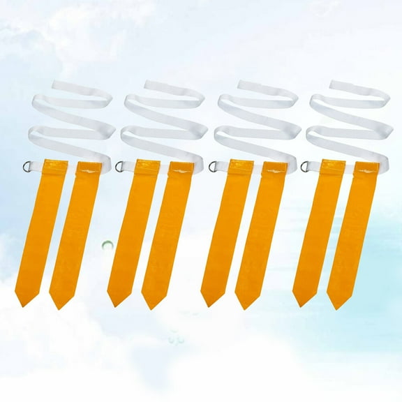 YUNLIGHTS Rugby Waist Flag Football Training Equipment White Nylon 4 Pcs