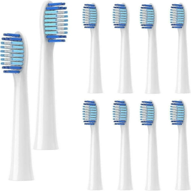 Pack of 10 replacement brushes compatible with Oral-B Pulsonic brush heads