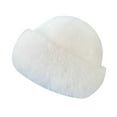 thumbnail image 5 of Milageto Cossack Hat Russian Hat Women Thick Winter Faux Fur Hat for Hiking Motorbike White, 5 of 8