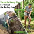 thumbnail image 4 of 15 inch Long Narrow Spade, Heavy Duty Garden Trench Shovel for Digging,Trenching, Planting,Scraping, Edging with Cutting Blade, D Handle, Foot Rest Pedal, 45 Inches Drain Spade, 4 of 7