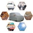 thumbnail image 5 of Universal Car Cover Outdoor Dustproof All Weather Waterproof Car Protect Silver Tone 11.8x5.7x5.2ft, 5 of 7