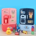 thumbnail image 2 of Simulation Double-door Fun Refrigerator Kitchen Smart Toy Children's Furniture With Kitchen Toy Set Accessories, 2 of 4