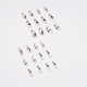 thumbnail image 5 of 24-Pack Women's Pressed Nails Fake Long Lines Black and White Water Wave Lines Color Block Wavy Nail Art DIY Manicure Tools Full Coverage Nail Sticker, 5 of 5