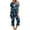 Dark Blue 2 piece outfit for women, variant on Summer Saving Wycnly Lounge Sets for Women Fashion Floral Print 2 Piece Outfits Homewear Crewneck Short Sleeve Top and Capris Sleepwear Pajamas Sets under $5