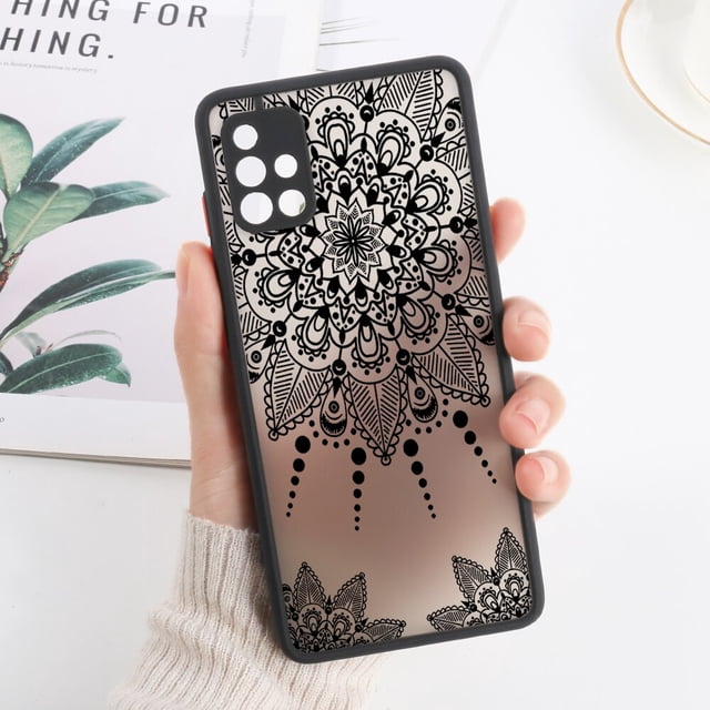 Funda de Mandala para Samsung A53 5G, carcasa dura mate para Galaxy A52 A52s A33 A13 A54 A34 A32 S23 Ultra S22 S21 Fe A51 A50 Fivean unisex