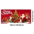 thumbnail image 2 of BotaniNest Snowman Garage Door Banner Merry Garage Door Hanging, 2 of 5