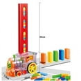thumbnail image 4 of Domino Set Up Train 60Pcs Domino Train Toy Blocks Set with Lights and Sounds Creative Birthday Gifts for Kids, 4 of 6