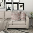 thumbnail image 6 of Coral Ethnic Boho Throw Pillow Covers 16X16 Inch Set of 2 Bohemian Carpet Vintage Pillow Cases Rust Red Gray Terracotta Floral Pillow Cover Farmhouse Home Decor for Sofa Couch Porch Outdoor, 6 of 6