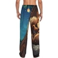 thumbnail image 3 of Daiia Squirrel Sleeping In Tree Men's Sleep Pant with Pockets and Drawstring,Pajama Pants-Small, 3 of 9