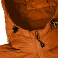 thumbnail image 6 of Full-Zip Puffer Jackets Mens Packable Waterproof Windproof Lightweight Hooded Raincoat Quilted Puffy Winter Coat (L, Orange), 6 of 7