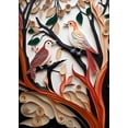 thumbnail image 2 of Flight of Colors - Quilled Birds Canvas Wall Art, 2 of 2
