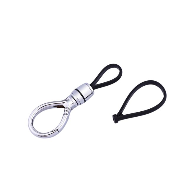Moyic Soporte para llavero de coche, llavero Simple a la moda, abalorio moderno, adornos colgantes duraderos portátiles, regalo, accesorios Artesanía Plata Oval Moyic HA074002-01