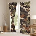 thumbnail image 3 of Castle Fairy Camouflage Black Out Curtains,Mallard Duck Curtains Pack of 2 (42x63 Each), 3 of 6