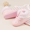 thumbnail image 5 of HsdsBebe Baby Boys Girls Shoes Infant Furry Boots Winter Booties for First Walker 0-18M, 5 of 9