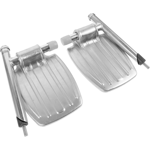 Minkissy Metal Drive Wheelchair Footrest Pair, Adjustable Foot Support for Enhanced Comfort and Accessibility